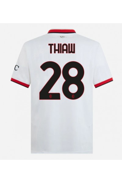 AC Milan Malick Thiaw #28 Fotballdrakt Borte Klær 2024-25 Korte ermer AC Milan Malick Thiaw #28 Fotballdrakt Borte Klær 2024-25 Korte ermer